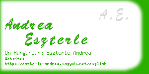 andrea eszterle business card